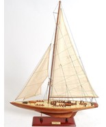 Model Yacht Watercraft Traditional Antique Endeavour Small Wood Base Wes... - £218.13 GBP