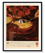 Campbell&#39;s Beef Noodle Soup Print Ad Vintage 1961 Magazine Advertisement... - £7.62 GBP