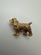 Vintage Gold Golden Retriever Dog Brooch by NEMO 3.8cm - £23.65 GBP