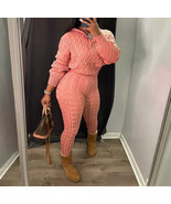 2 Piece Sets Womens Outfits Fashion Long Sleeve  Hooded Sweater &amp; Pants ... - $25.32