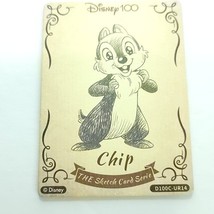 Chip Card Fun Wood Sketch Card Disney 100 Anniversary Carnival - $334.31 MXN