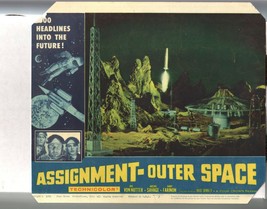 Assignment-Outer Space-Lobby Card-#7-1962-Rik Van Nutter-Gabriella Farinon - £30.23 GBP