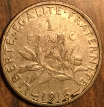 1916 France Silver 1 Franc Coin - £4.12 GBP
