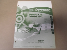 1973 Johnson Hors-Bord Service Atelier Réparation Manuel 6 HP 6R73 6RL73 OEM - £53.81 GBP