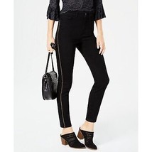 NWT Womens Petite Size 8 8P Style Co. Black Chain-Link High Waisted Skinny Jeans - £20.33 GBP