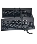 Lots Of 2 WYSE KU-8933 US ENGLISH USB WIRED BLACK DESKTOP KEYBOARD - $14.03