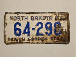 North Dakota 1956 Truck License Plate #64-298 Ford Chevy Dodge-Man Cave - $13.39