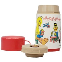 Vinatge Sesame Street Red Plastic 8oz Thermos - Aladdin - $6.80