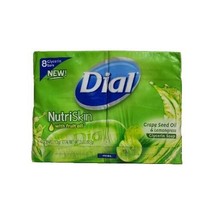 Dial Nutriskin Grape Seed Oil &amp; Lemongrass Glycerin Soap 8 Pack 4 Oz.. Each - £43.36 GBP