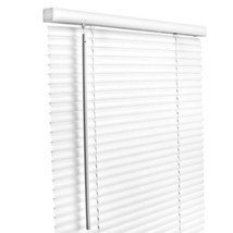 Living Accents MAX4764WH Vinyl 1&#39;&#39; in. Blinds 47 in. W x 64 in. H White ... - £16.23 GBP