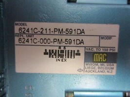 MAC 6241C-211-PM-591DA SOLENOID VALVE 24VDC - £37.74 GBP