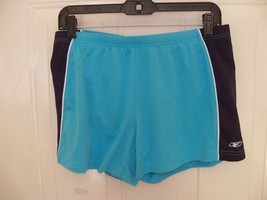 Reebok Blue Play Dri Shorts Size Large Women&#39;s EUC (No Drawstring) - £12.23 GBP