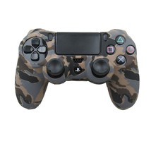 Silicone Grip Brown Camo Case Soft Shell Non Slip For PS4 Controller  - £6.27 GBP