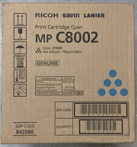 Ricoh Savin MP C8002 Standard Yield Toner Cartridge, Cyan - $111.84