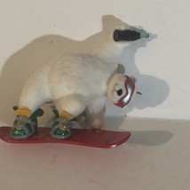 Coca-Cola Polar Bear Snowboarding Holiday Ornament Christmas Decoration XM1 - £7.09 GBP