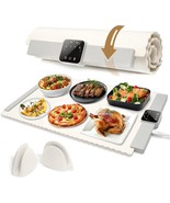 Electric Food Warming Mat 24x15&quot; Silicone Tray 5 Heat Levels + Timer + G... - $844.50 MXN