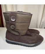 Lands End Womens Brown Casual Suede 394102 Mid Calf Winter Boots Size 8 B - $587.55 MXN