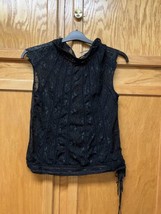 Anthropology Ric Rac Top Blouse Black Size S Small - $8.91