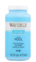 Waverly Inspirations 60753E Chalk Paint, Matte, Pool Blue, 16 Fl. Oz. - £20.54 GBP