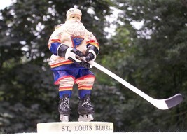 St Louis Blues Nhl Santa W Hockey Stick Figure Flambro New - £12.02 GBP