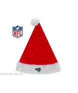 ST.LOUIS RAMS FREE SHIPPING FOOTBALL PLUSH SANTA CHRISTMAS HAT CAP NEW   - £16.70 GBP