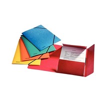 Leitz Rainbow 15523 Elasticated Folder A4 Pack of 5 Assorted Colours  - $20.00