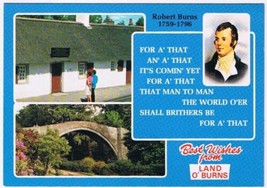 Postcard Best Wishes From Land O&#39;Burns Scotland - £3.15 GBP