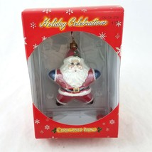 Christopher Radko Santa Claus Star Shaped Christmas Ornament Hand Painted - £23.73 GBP