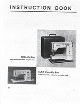 Elna Zig Zag and Elna Plana manual sewing machine instruction Hard Copy - $12.99