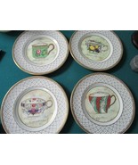 Royal Worcester Pattern Records Collection 8&quot; 4 PLATES FLORAL COLLECTION  - €140,16 EUR