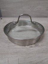 Calphalon Williams Sonoma 7&quot; Vented Glass &amp; Stainless Replacement Lid Only - $5.00