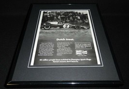 1971 Champion Spark Plugs Dutch Grand Prix Framed 11x14 ORIGINAL Adverti... - $39.59