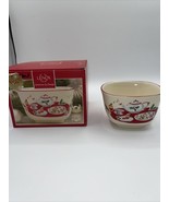 Lenox Holiday China Candy Nut Bowl Christmas Holly and Berries  Tea Party - £11.08 GBP