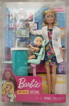 Barbie Dentist Doll, Blonde, Playset With Blonde Patient Small Doll+Accessories - £15.80 GBP