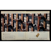 Benson &amp; Hedges 100s Cigarettes Print Ad Vintage 1994 Smoke Outside Offi... - $12.95