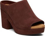 TOMS Ladies Size 8 Florence Slip-On Peep Toe Platform Sandals, Chestnut ... - $39.99