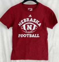 Nebraska University 2017 Football Adidas T-Shirt Crew Neck Unisex Size S/P - £8.33 GBP