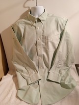 LL Bean Dress Shirt Mens Gray Button Down 17-33 Wrinkle-Free 209410 - £13.96 GBP