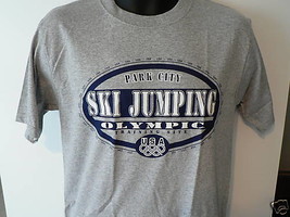 Winter Olympics Usa 2002 Park City Shirt Ski Jumping Sm - £13.34 GBP