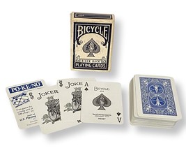Vintage Bicycle Rider Miniature Playing Cards 404 Blue Pack - £4.60 GBP