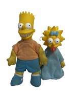 Vintage Bart The Simpsons and Maggie 11&quot; Vinyl Plush Doll Figures 1990) vtd - £12.90 GBP