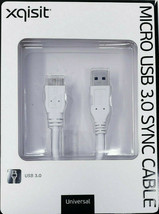 OEM New XQISIT Type A to Micro USB Cable 3.0 Sync Fits Samsung Galaxy Note 3 S5 - £6.63 GBP