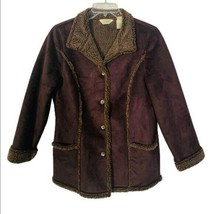 L. L. Bean Fleece Lined Brown Jacket Size Medium - £37.53 GBP