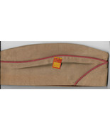 Vintage WWII NOS w/Tag US Army Khaki Artillery Garrison Service Cap Size... - $470.27 MXN