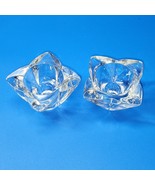 Mikasa Crystal 3&quot; Flower Petal Tapered Candle Holder Candlestick - MINT ... - $21.84 CAD