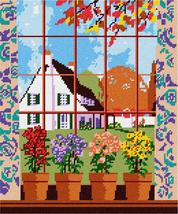 Pepita Needlepoint Canvas: Potted Plants by The Window, 10&quot; x 12&quot; - £62.12 GBP+