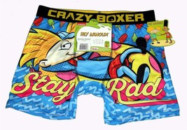 Crazy Boxer Nickelodeon HEY ARNOLD &quot;Stay Rad&quot; Colorful Boxer Briefs Men&#39;... - $15.29