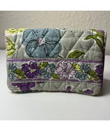 Vera Bradley WATERCOLORS Floral Quilted Snap Wallet w/Keychain Coin Purs... - $187.21 MXN