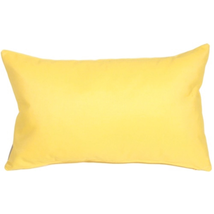 Sunbrella Buttercup Yellow 12x19 Outdoor Pillow, Complete with Pillow Insert - £41.91 GBP