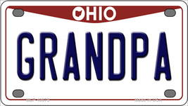 Grandpa Ohio Novelty Mini Metal License Plate Tag - £11.74 GBP